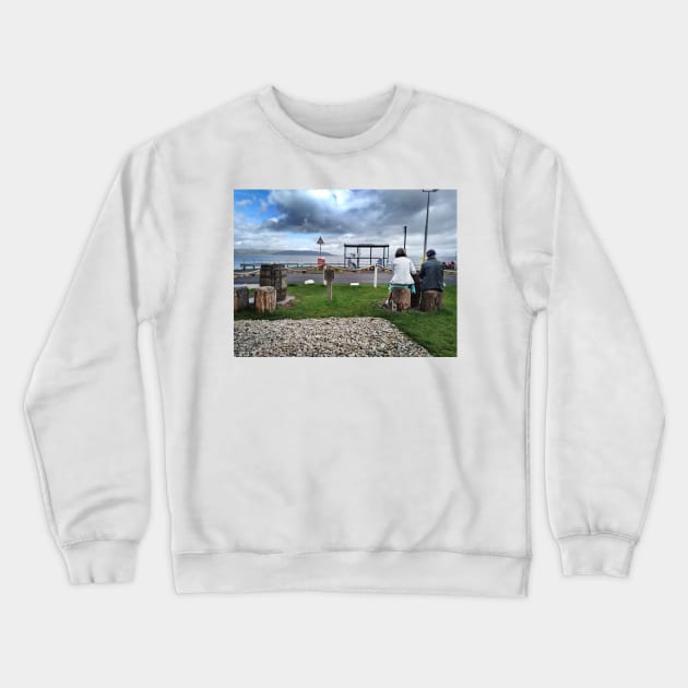 Close to the ferry terminal at Lochranza on the Isle of Arran, Scotland. Crewneck Sweatshirt by richflintphoto